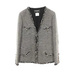シャネル CHANEL ノーカラージャケット ココマークボタン ツイード その他 ジャケット レディース Used Bのサムネイル