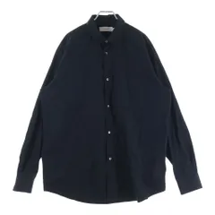 Graphpaper (グラフペーパー) 23AW High Count Regular Collar Round Cut Shirt レギュラーカラー ラウンドカット オーバーサイズ 長袖シャツ ブラック GM233-5032Bのサムネイル