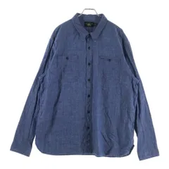 RRL (ダブルアールエル) コットン シャンブレー ワークシャツ 長袖シャツ ブルーのサムネイル
