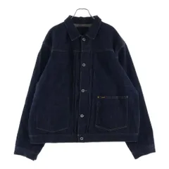 TROPHY CLOTHING (トロフィークロージング) 1ST ダウンポケット 隠しポケット ドーナツボタン デニム トラッカー ジャケット インディゴのサムネイル