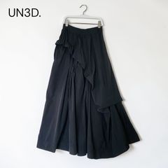 UN3D. アシメレイヤード リブ タイト スカート 38 /R26602 - メルカリ