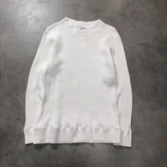 GQ6037◇ JEMORGAN LONG JOHNS : 長袖 ワッフルTシャツ◇XL◇白系 サーマル ロンTのサムネイル