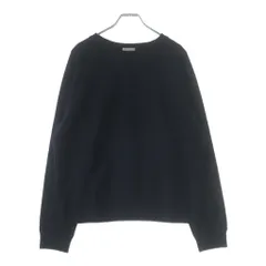 SAINT LAURENT PARIS (サンローランパリ) 22AW 前V ラグラン スウェット 長袖 クルーネック トレーナー ブラック TS02 704726のサムネイル