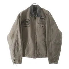 CARHARTT (カーハート) 00s 裏地ブランケット ロゴ刺繍 デトロイトジャケット ブラウン J97 8DLのサムネイル