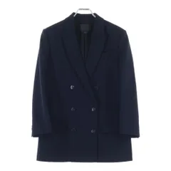 ALEXANDER WANG (アレキサンダーワン) ウール混 ダブルテーラードジャケット レディース ネイビーのサムネイル