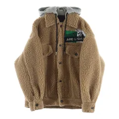 DIESEL (ディーゼル) W-GARY-0KAYY 刺繍ロゴ フード付き フリースジャケット ベージュ A00558のサムネイル