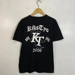 KIKS TYO キックスティーワイオー Tシャツ 半袖 クルーネック 両面 プリント ストリート コットン ブラック M G258のサムネイル