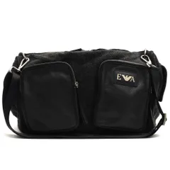 アルマーニ／EMPORIO ARMANI バッグ ショルダーバッグ 鞄 メンズ 男性 男性用 レザー 革 本革 ブラック 黒  ヴィンテージ加工のサムネイル