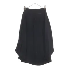 MM6 Maison Margiela (エムエムシックスメゾンマルジェラ) レーヨン バックジップ ドレープスカート レディース ブラック S32MA0317 S45399のサムネイル