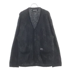 NEIGHBORHOOD (ネイバーフッド) 22AW MOHAIR CARDIGAN レオパード総柄 アクリル混 モヘア長袖ニットカーディガン グレー 222FUNH-KNM02のサムネイル