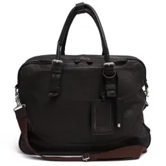 ペッレモルビダ／PELLE MORBIDA バッグ ブリーフケース ビジネスバッグ 鞄 ビジネス メンズ 男性 男性用レザー 革 本革 ダークブラウン 茶 ブラウン  PMO-MB022 Maiden Voyage メイデン ボヤージュ シボ革 シュリンクレザー 2WAY ショルダーバッグ ペッレモルビダ／PELLE MORBIDA バッグ ブリーフケース ビジネスバッグ