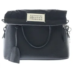 Maison Martin Margiela (メゾンマルタンマルジェラ) 5AC ミニ レザー ナイロン 2WAY ショルダーバッグ ハンドバッグ ブラックのサムネイル