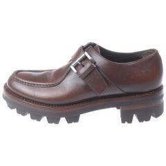 天*水様 PRADA プラダ 13aw タンクソール レザー シューズ 9 革靴