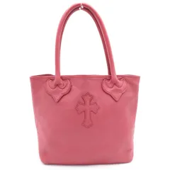 CHROME HEARTS (クロムハーツ) FS TOTE FSトート クロスパッチ付きレザートートバッグ レッドのサムネイル