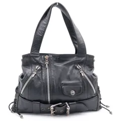 CHROME HEARTS (クロムハーツ) JJ DEAN Large JJディーン レザーライダース トートバッグ ブラック ラージのサムネイル