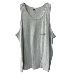90s USA製 FRUIT OF THE LOOM ノースリーブ プリントTシャツ XL ライトグレー フルーツオブザルーム 90年代 タンクトップ 夏物 a807-5613のサムネイル