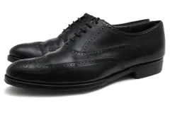 グレンソン／GRENSON シューズ ビジネスシューズ 靴 ビジネス メンズ 男性 男性用 レザー 革 本革 ブラック 黒  Elland フルブローグ ウイングチップ グッドイヤーウェルト製法のサムネイル