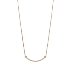 TIFFANY&Co. ティファニー Tスマイル スモール ネックレス ペンダント K18PG ゴールド 新品仕上済 ユニセックス 【中古】のサムネイル