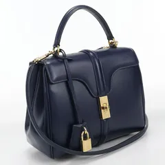 CELINE セリーヌ ２WAY スモール バッグ 16(セーズ) 188003BEY ハンドバッグ カーフ【中古】 レディースのサムネイル