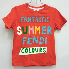 【フェンディ FENDI】キッズ 半袖 プリントTシャツ 115 (6A) オレンジのサムネイル