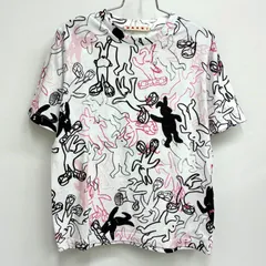 【マルニ MARNI】キッズ グラフィティ柄プリントTシャツ 115(6)ホワイト×ピンクのサムネイル