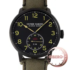 Ulysse Nardin ユリス・ナルダン マリーン トルピユール ミリタリー  1183-320LE/BLACK 300本限定モデル ステンレススチール PVD【中古】 Ulysse Nardin ユリス・ナルダン マリーン トルピユール ミリタリー