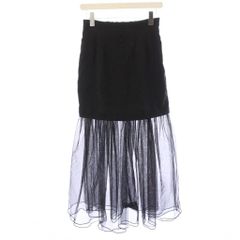 FETICO GATHERED TULLE MIDI SKIRT 黒 サイズ2 - メルカリ