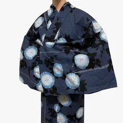 R-1700　浴衣　レディース　綿100％　裄65センチ　UNIQLOのサムネイル