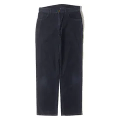 RRL ダブルアールエル パンツ ネイビー 紺 サイズ:29×32 | 00s 革パッチ 5ポケット コーデュロイ パンツ | 00年代 古着 | ラルフローレン | ボトムス【メンズ】【中古】のサムネイル