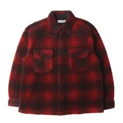 【美品】COOTIE クーティー ジャケット レッド ブラック 赤黒 サイズ:S | 20AW オンブレチェック フリースボア CPO ジャケット (Ombre Boa Check CPO Jacket) | アウター ブルゾン 上着【メンズ】【中古】のサムネイル