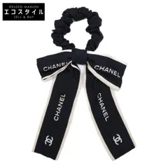 CHANEL　シャネル　ロゴリボン ヘアゴム シュシュのサムネイル