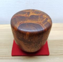茶入　 素地内金箔仕上げ　ゴールド色　桑材 茶入 素地内金箔仕上げ ゴールド色 桑材 - メルカリ