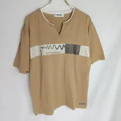 M1-04086 【Mens】 renoma (レノマ) キーネックTシャツ 半袖 (M) / ベージュ HT-夏のサムネイル