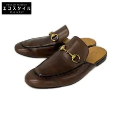 GUCCI　グッチ　426219 プリンスタウン ホースビット レザー スリッパ　7のサムネイル