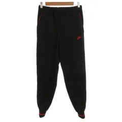 ナイキ NIKE ヴィンテージ ジャージ パンツ L イージー 裾ジップ ロゴ 黒 ブラック 赤 レッド /KB ■ECF006のサムネイル