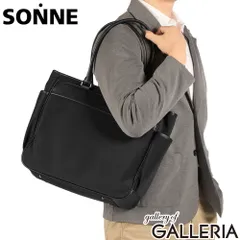 ゾンネ トートバッグ メンズ ファスナー付き A4 おしゃれ ブランド SONNE バッグ 横型 横 カジュアル ビジネス 通勤 男性 ナイロン 合皮 ビジネストートバッグ 丈夫 大容量 撥水 PC 14インチ FLUEN SOFN002 BLACKのサムネイル