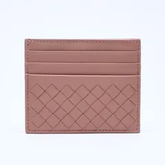 新品同様品 BOTTEGAVENETA ボッテガヴェネタ カードケース イントレチャート ベージュ カーフレザー 中古 4a005214のサムネイル