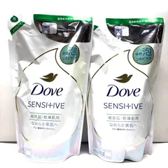 【2個セット】Dove ダヴ 薬用 顔にも使える 泡 ボディウォッシュ センシティブ 敏感肌・乾燥肌用 詰替 全身ニキビ予防 ニキビケア なめらか素肌のサムネイル