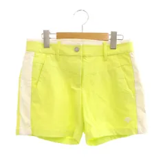 デサント DESCENTE ショートパンツ M 黄緑 サイドライン ロゴ /JPのサムネイル