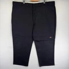 古着 ディッキーズ Dickies パンツ ワークパンツ ダブルニー ワンポイントロゴ ジップ ツールポケット w50 L30  ブラック系 メンズのサムネイル