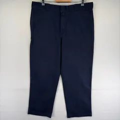 古着 ディッキーズ Dickies パンツ ワークパンツ チノパン 874 ストレート ジップ ワンポイントロゴ w38 L30  ネイビー系 メンズのサムネイル