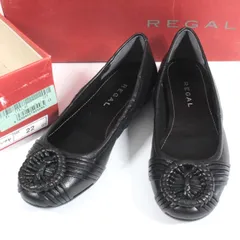 【新品未使用】REGAL リーガル パンプス 22cm 黒 ローヒール レザー F16J 日本ブランド 箱付きのサムネイル
