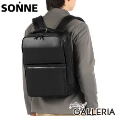 ゾンネ リュック メンズ 通勤 大容量 おしゃれ SONNE バッグ カジュアル ビジネス ビジネスリュック 2層 B4 A4 拡張 撥水 PC タブレット 15インチ FLUEN EXPANDABLE BACKPACK SOFN001 BLACKのサムネイル