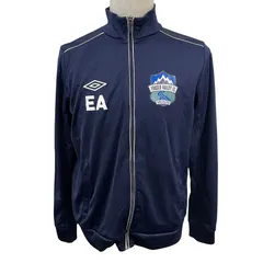 Umbro/アンブロ トラックジャケット ジャージ 企業プリント FRASER VALLEY FC バレーチーム ライトアウター フロントプリント China製 Mサイズ ネイビーのサムネイル