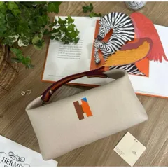 HERMESエルメス ブリッドアブラックPM ハンドバッグ ポーチ バニティのサムネイル
