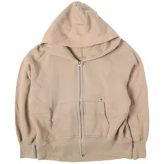 AMERICANA アメリカーナ 日本製 WIDE FULLZIP HOODIE ワイドフルジップフーディ Free BEIGE 裏起毛 パーカー トップス g27409のサムネイル
