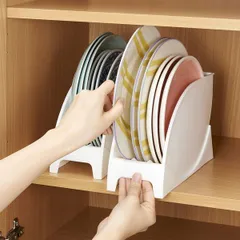 ディッシュスタンド 大皿スタンド 食器収納 （ 食器ラック 皿スタンド 食器立て 皿収納 お皿立て プレートスタンド 食器棚収納 キッチン収納 食器 整理 収納 )のサムネイル