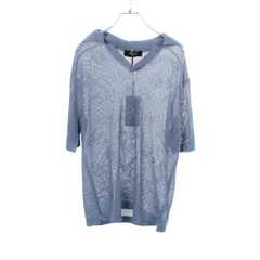 フェンディ FENDI ポロシャツ FFロゴ総柄 メッシュ ニット FZE009 シルク カシミヤ ポロシャツ メンズ Used Aのサムネイル