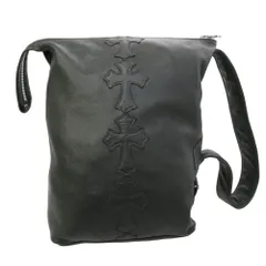 CHROME HEARTS クロムハーツ（原本無） LELO SM レロ セメタリークロスパッチ レザーショルダー バッグ ブラック系【中古】のサムネイル