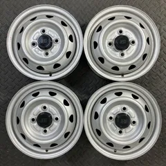 ブリヂストン ジェクト JECT スチールホイール 12×3.5J+45 PCD100/4H キャリィ エブリィ クリッパー 鉄ホイール 4本【1635W】のサムネイル